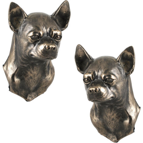Chihuahua à poil court - statuette de chien, buste suspendu, décoration unique pour un amoureux des chiens par Art-Dog (1/5)