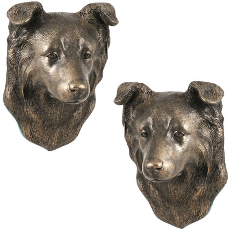 Border Collie - statuette de chien, buste suspendu, décoration unique pour les amoureux des chiens par Art-Dog (1/5)