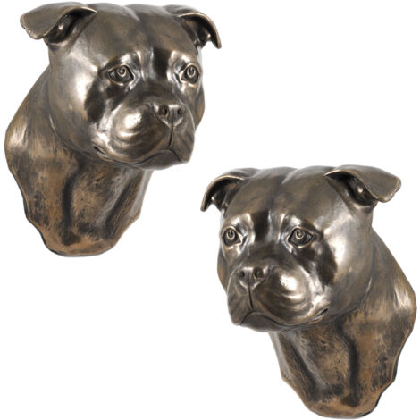 American Staffordshire Terrier - statuette de chien, buste suspendu, décoration unique pour les amoureux des chiens par Art-Dog (1/5)