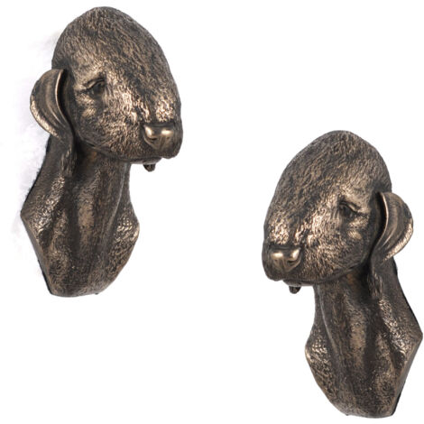 Bedlington Terrier, Rothbury Terrier - statuette de chien, buste suspendu, décoration unique pour les amoureux des chiens par Art-Dog (1/5)