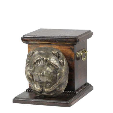 Berger du Caucase - Urne funéraire pour chien avec statuette, urne élégante et unique ornée d'un buste de chien, par Art-Dog (1/5)