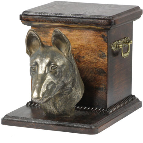 Berger Belge Malinois - Urne pour cendres de chien avec statuette, urne élégante pour un chien, urne unique avec buste de chien par Art-Dog