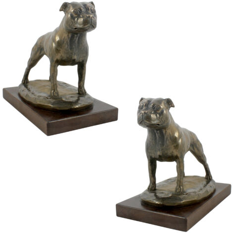 Staffordshire Bull Terrier, Staffik, Staffi - statuette de chien, figurine de bureau, trophée pour une exposition canine par Art-Dog