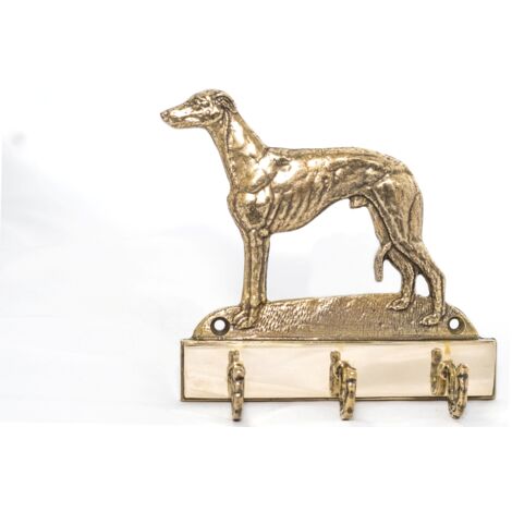 Supports De Livre Décoratifs En Forme De Lévrier (Whippet) Style Art Déco - Figurine Antique Dorée