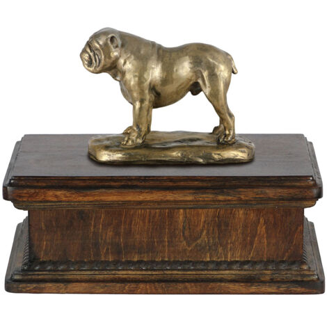 Bulldog anglais, Bulldog - urne pour cendres de chien, urne classique avec statuette, urne élégante avec chien par Art-Dog (1/5)