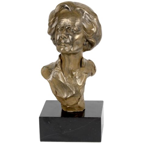 Margaret Thatcher - Buste sur marbre, statuette d'une personne célèbre, décoration pour bureau, école et hôtel par Art-Dog