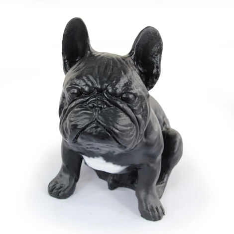 Bouledogue français III - statuette de chien, chien assis sur le bureau, décoration pour le salon d'un amoureux des chiens par Art-Dog (1/5)