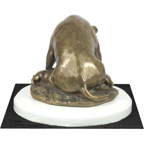 Staffordshire Bull Terrier, Staffik, Staffi I - statuette de chien, figurine sur socle blanc, trophée pour une exposition canine par Art-Dog