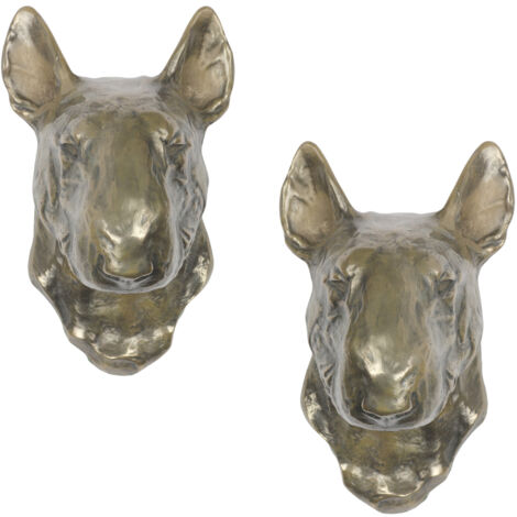 Bull Terrier, Bull Terrier I - statuette de chien, buste suspendu, décoration unique pour un amoureux des chiens par Art-Dog