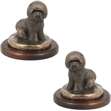 Bichon Frisé, Tenerife Dog - statuette de chien, figurine de bureau, trophée pour exposition canine par Art-Dog (1/5)