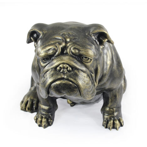 Bouledogue anglais, Bouledogue - une statuette de chien grandeur nature, une figurine à l'échelle 1:1, une statue de jardin par Art-Dog (1/5)