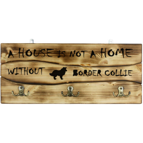 Border Collie - cintre avec chien, porte-médailles, décoration d'intérieur par Art-Dog (1/5)