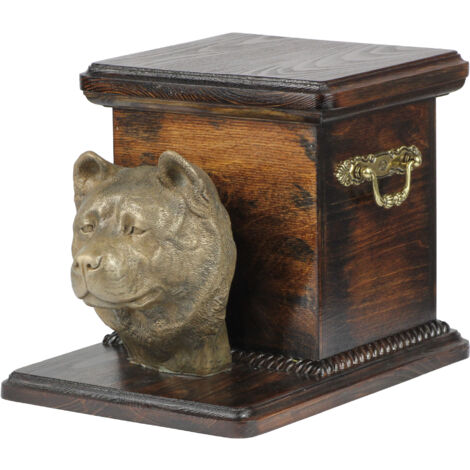 Akita, Akita Inu - une urne funéraire pour chien avec une statuette, une urne élégante pour un chien, une urne unique avec un buste de chien par Art-Dog (1/5)