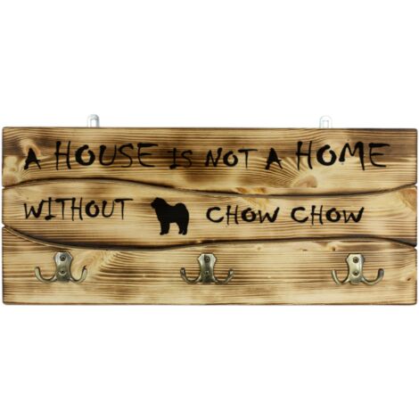 Chow Chow - Porte-manteau avec chien, porte-médailles, décoration d'intérieur par Art-Dog (1/5)