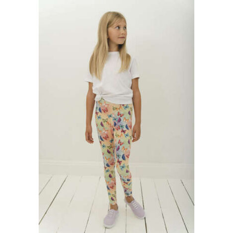 Leggings Catimini Violet Noeud Papillons Brodés - Taille 12 Ans - Très Bon État