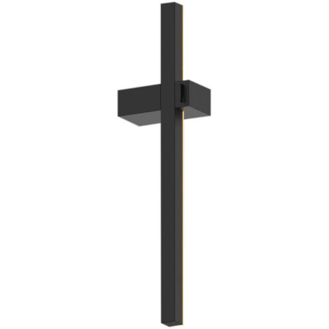 Applique murale minimaliste noire de 30 cm pour salon/chambre, LED 4W VISION Milagro, lumière chaude (1/4)