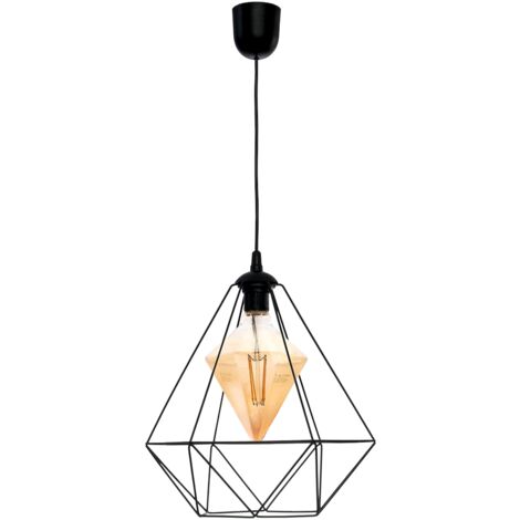 Lustre Suspendu Westinghouse Iron Hill - Bronze, 1 Ampoule E27 - Style Vintage Industriel