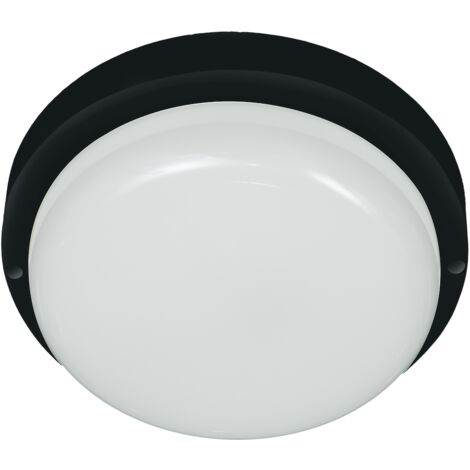 Luminaire circulaire Davo 8 W 4 000 K IP64 noir (1/5)