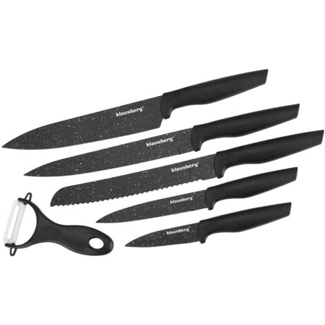 Ensemble De 6 Couteaux De Cuisine En Céramique - Lames 80 Mm, Poignées Ergonomiques, étuis De Protection - Pour Fruits Et Légumes