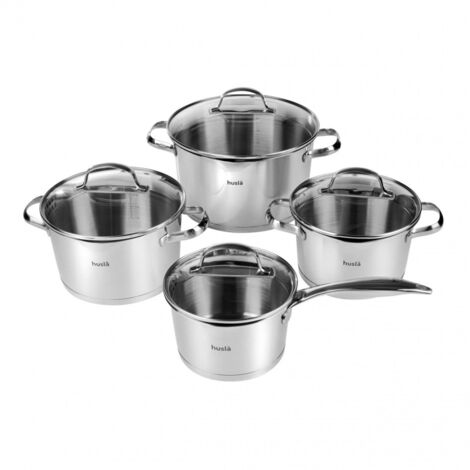 ENSEMBLE DE 8 POTS DE FLEURS HUSLA EN ACIER 73965 (1/5)