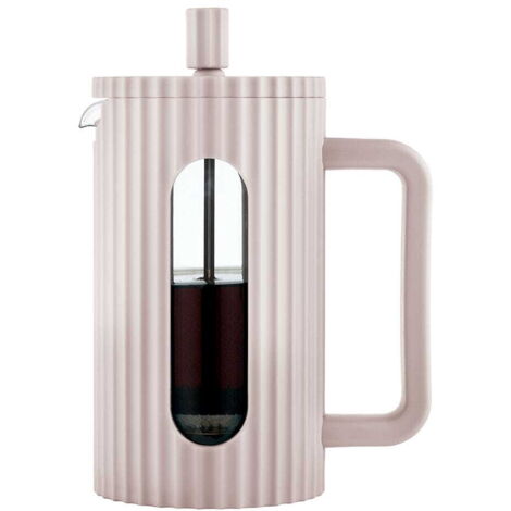 Théière/cafetière en verre à piston 600 ml beige KLAUSBERG KB-7749 (1/5)