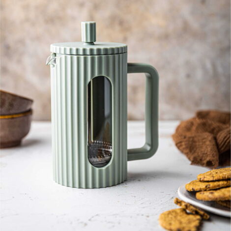 POU Cafetière Piston French Press Couvercle En Acier Inoxydable