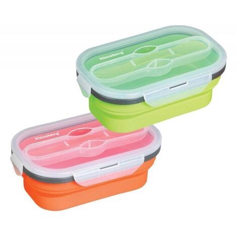 BOÎTE À LUNCH PLIABLE EN SILICONE KLAUSBERG KB-7022 (1/5)