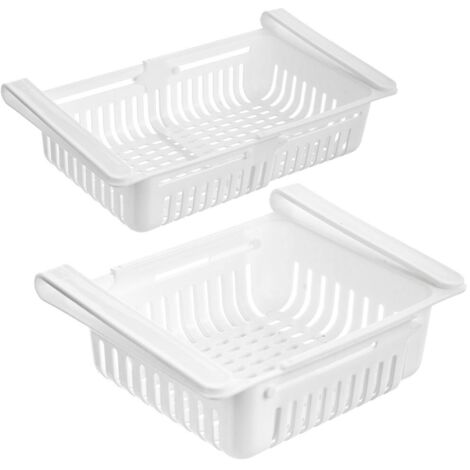 Organisateur de réfrigérateur extensible pour étagères de 21 à 28,7 cm