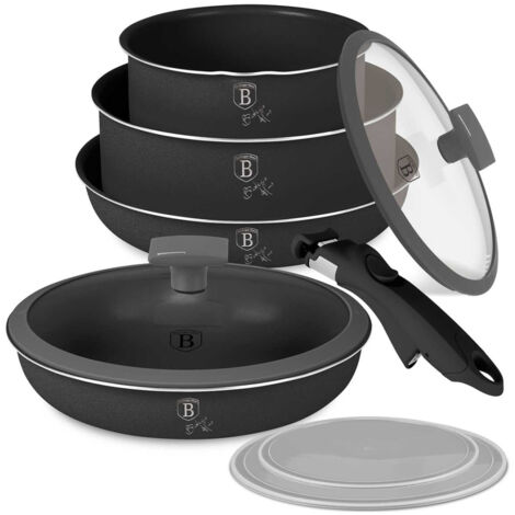 Batterie de cuisine Berlinger Haus BH-8256 en titane anthracite, 9 pièces (1/5)