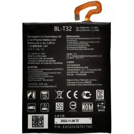 NOUVELLE BATTERIE BL-T32 POUR LG G6 H870 (1/2)