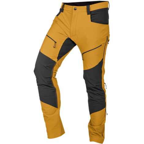 Pantalon de travail d'extérieur, extensible dans les 4 sens, moutarde, taille L (1/5)