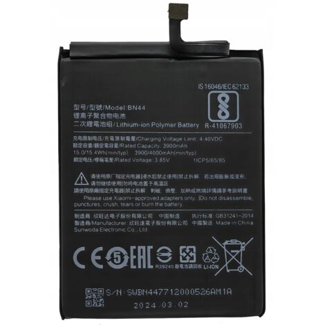 NOUVELLE BATTERIE BN44 POUR XIAOMI REDMI 5 + NOTE 5 (1/4)