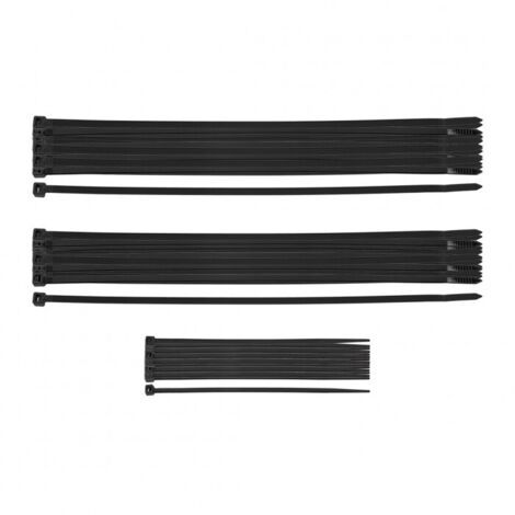 Attaches de câble noires ultra-résistantes, lot de 75. (1/5)