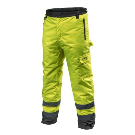 Pantalon de travail isolant haute visibilité, jaune, taille M (1/5)