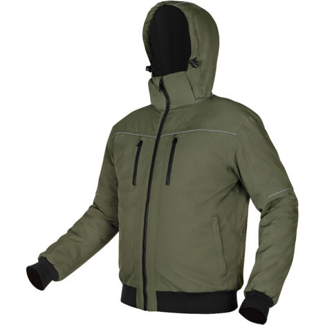 Veste isolante à capuche OUTDOOR, verte, taille XXXL (1/5)