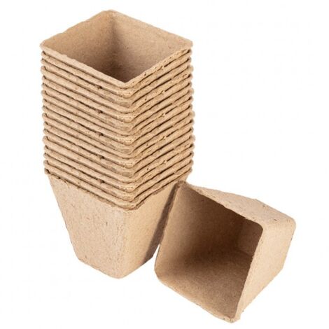 Lits de semis en tourbe : 8 x 8 x 7,8 cm, 18 pièces (1/5)