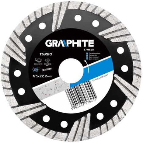 Disque diamant 115 x 22,2 mm, turbo (1/2)