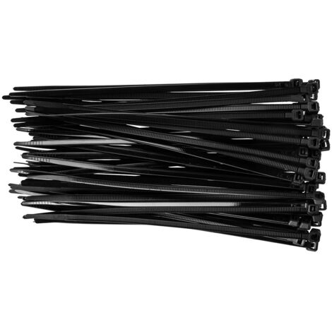 Colliers de serrage 4,8 x 200 mm, 75 pièces, noirs (1/5)
