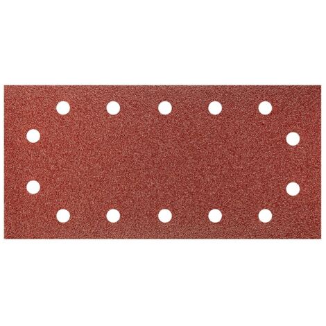 Papier de verre auto-agrippant 115 x 230 mm, K60, lot de 5, avec trous (1/2)