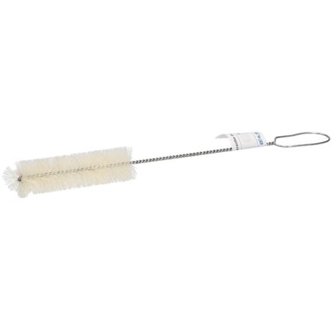 Brosse pour tube à essai avec coq, diamètre 25 mm, poils de chèvre (1/5)