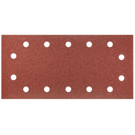 Papier de verre auto-agrippant 115 x 230 mm, K100, lot de 5, avec trous (1/2)