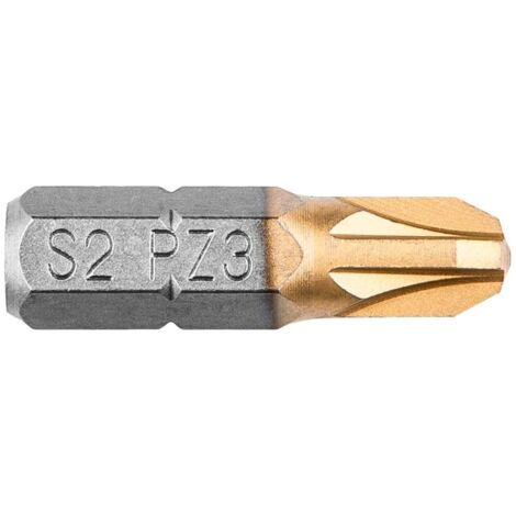 Graphite - Embouts de tournevis PZ3 25 mm, 2 pièces - embouts durables pour vis Pozidrive (1/2)