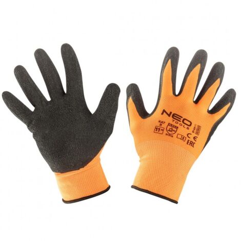 Gants de travail en polyester plissé enduit de latex, 3131X, taille 11 (1/4)