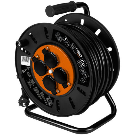 Enrouleur de câble d'extension de 20 m, 3 x 1,5 mm² (1/5)