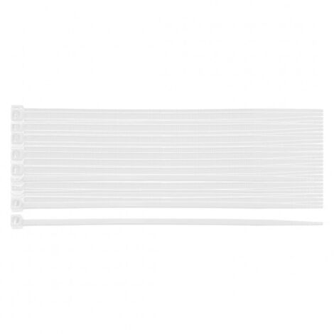 Colliers de serrage extrêmes 2,5 × 80 mm, blancs, 100 pièces. (1/5)
