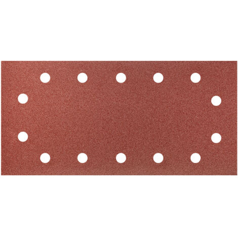 Papier de verre auto-agrippant 115 x 230 mm, K120, lot de 5, avec trous (1/3)