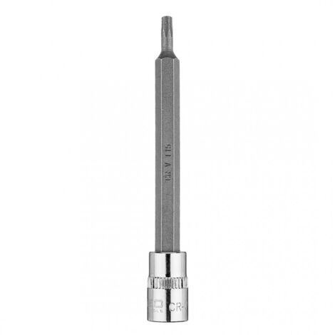 Embout Torx TX15 sur douille 1/4", longue, 87 mm (1/5)