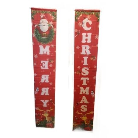 Deux bannières de Noël 184x32 parfaites pour Noël