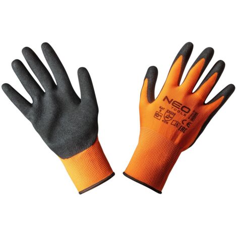 Gants de travail, polyester enduit de nitrile (sableux), 4131X, taille 10 (1/3)