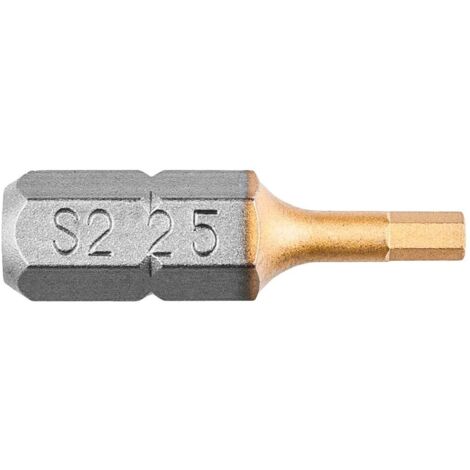 Embouts de tournevis HEX2,5 x 25 mm, 2 pièces. (1/2)
